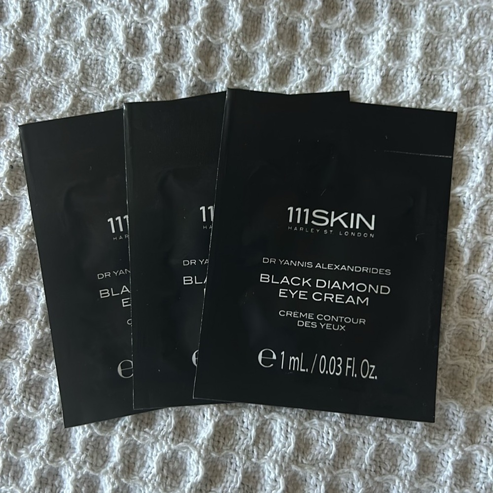 111Skin😉Black Diamond Eye Cream 3 x 1ml 0.03 fl. oz. Authentic / Sealed Packets